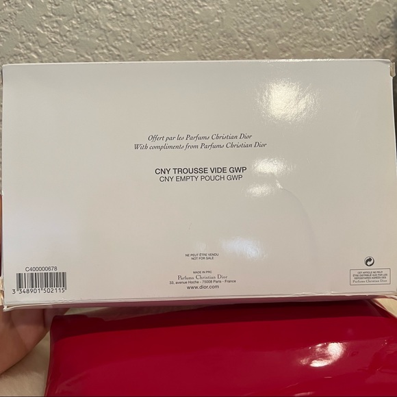 Dior Beauty Cosmetic Pouch to Crossbody Bag and Handbag Red Stud Patent Leather - Picture 13 of 16